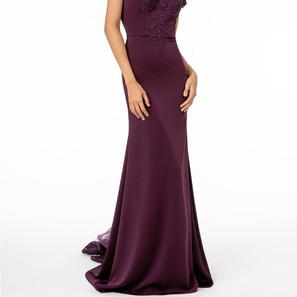 Embroidered Off Shoulder Prom Evening Dress GL2958 - Picture 7 of 8